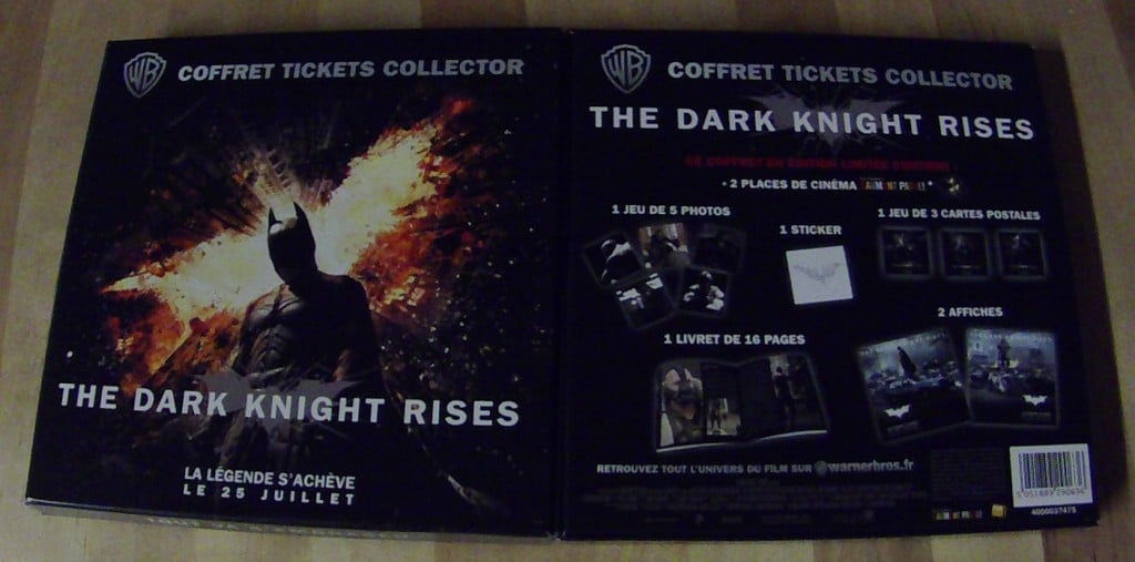 Distribution De The Dark Knight Rises [Concours-FIN][RESULTAT] Batman : The Dark Knight Rises, coffret ticket